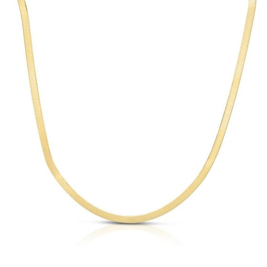 Gold Plated Herringbone Chain